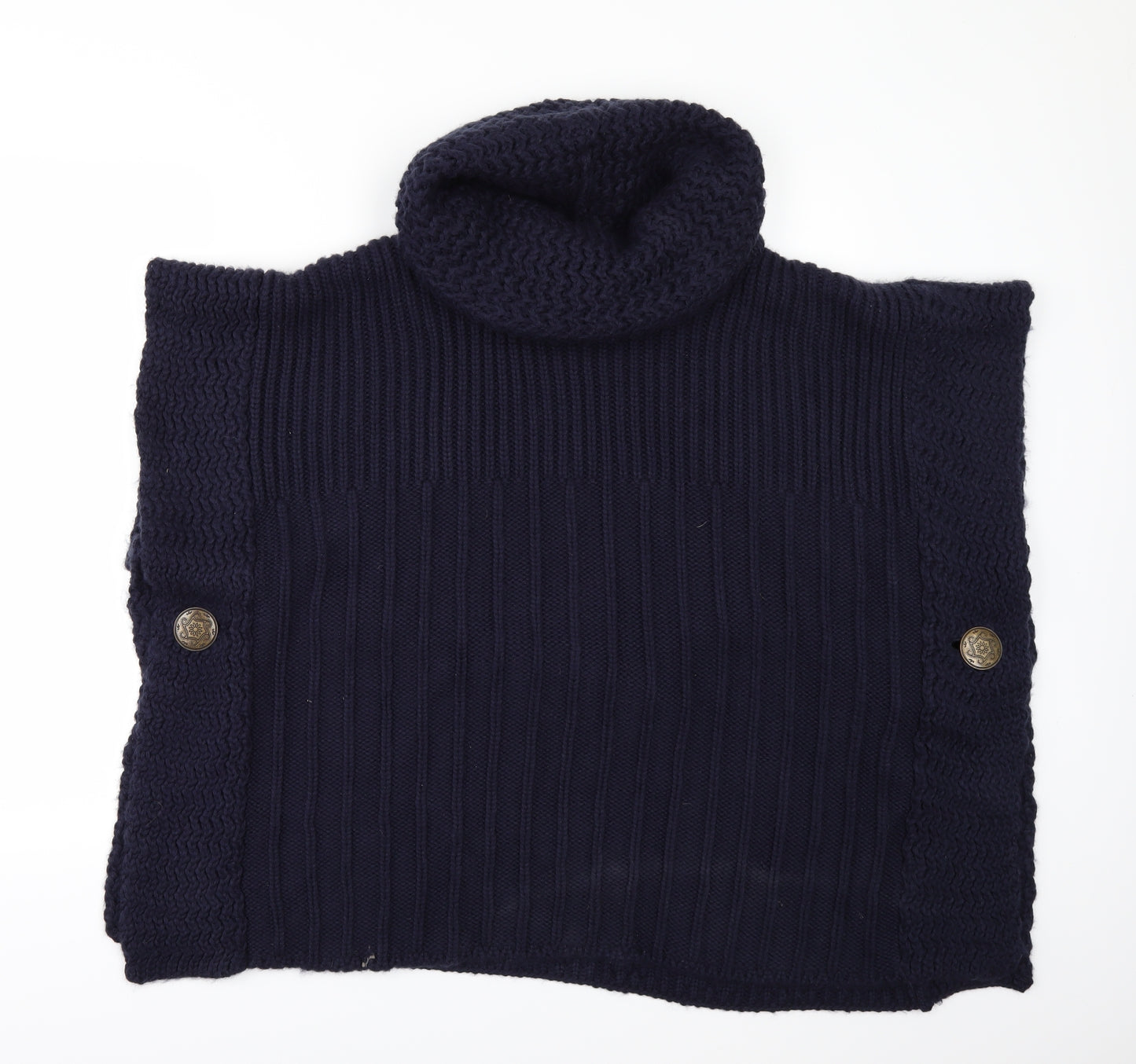 PER UN Womens Blue   Pullover Jumper Size L