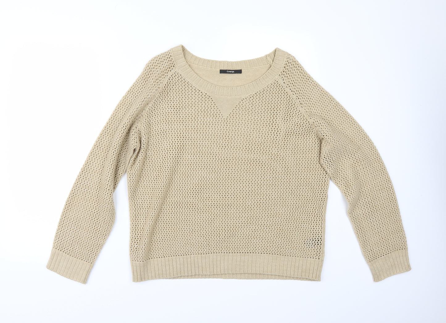 George Womens Beige   Pullover Jumper Size 16