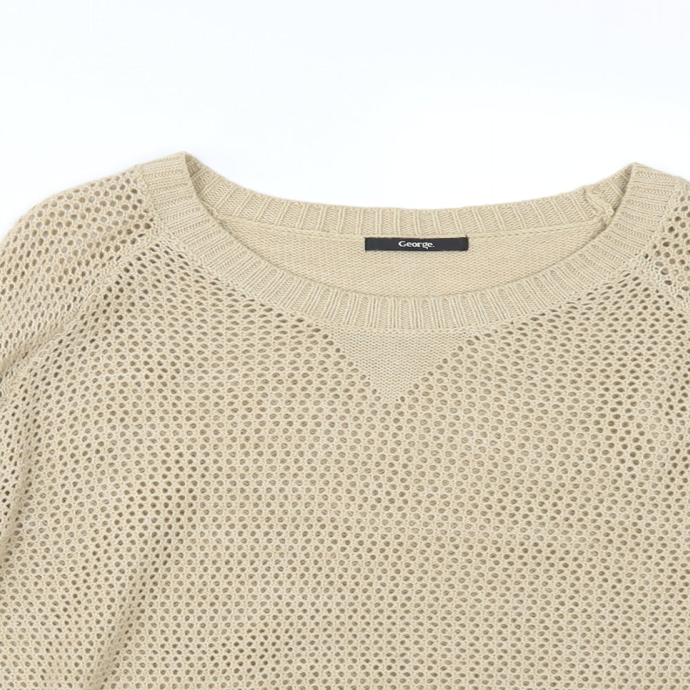 George Womens Beige   Pullover Jumper Size 16