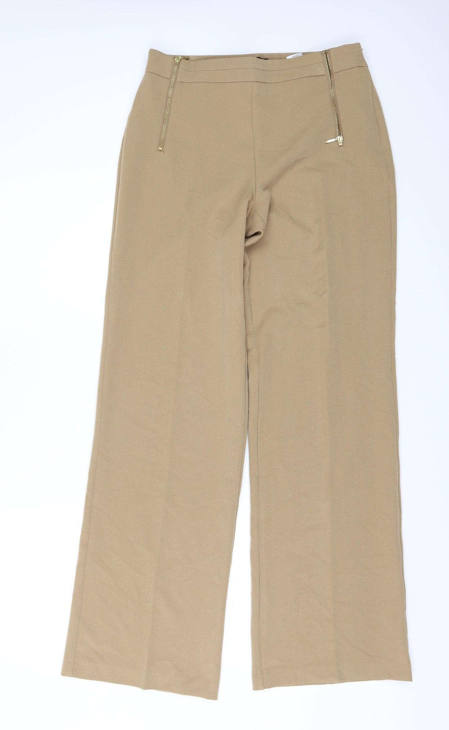 F&F Womens Beige   Trousers  Size 8 L32 in