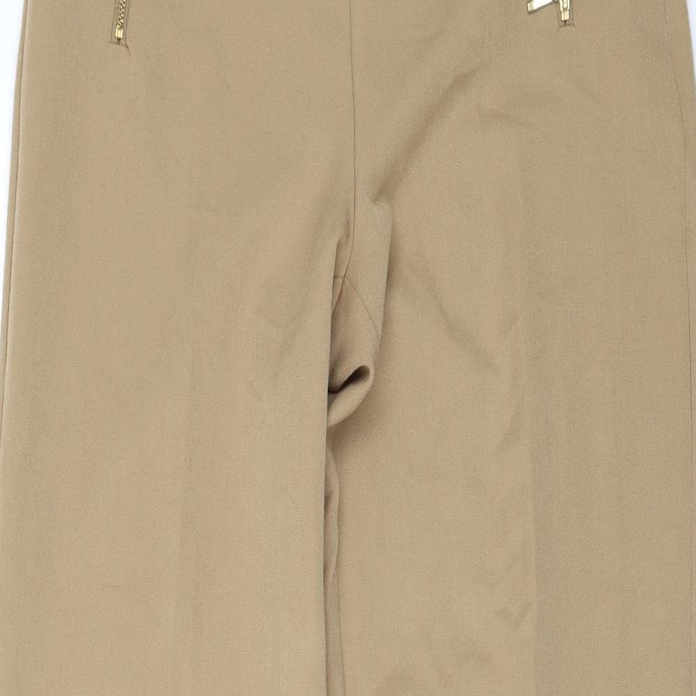 F&F Womens Beige   Trousers  Size 8 L32 in