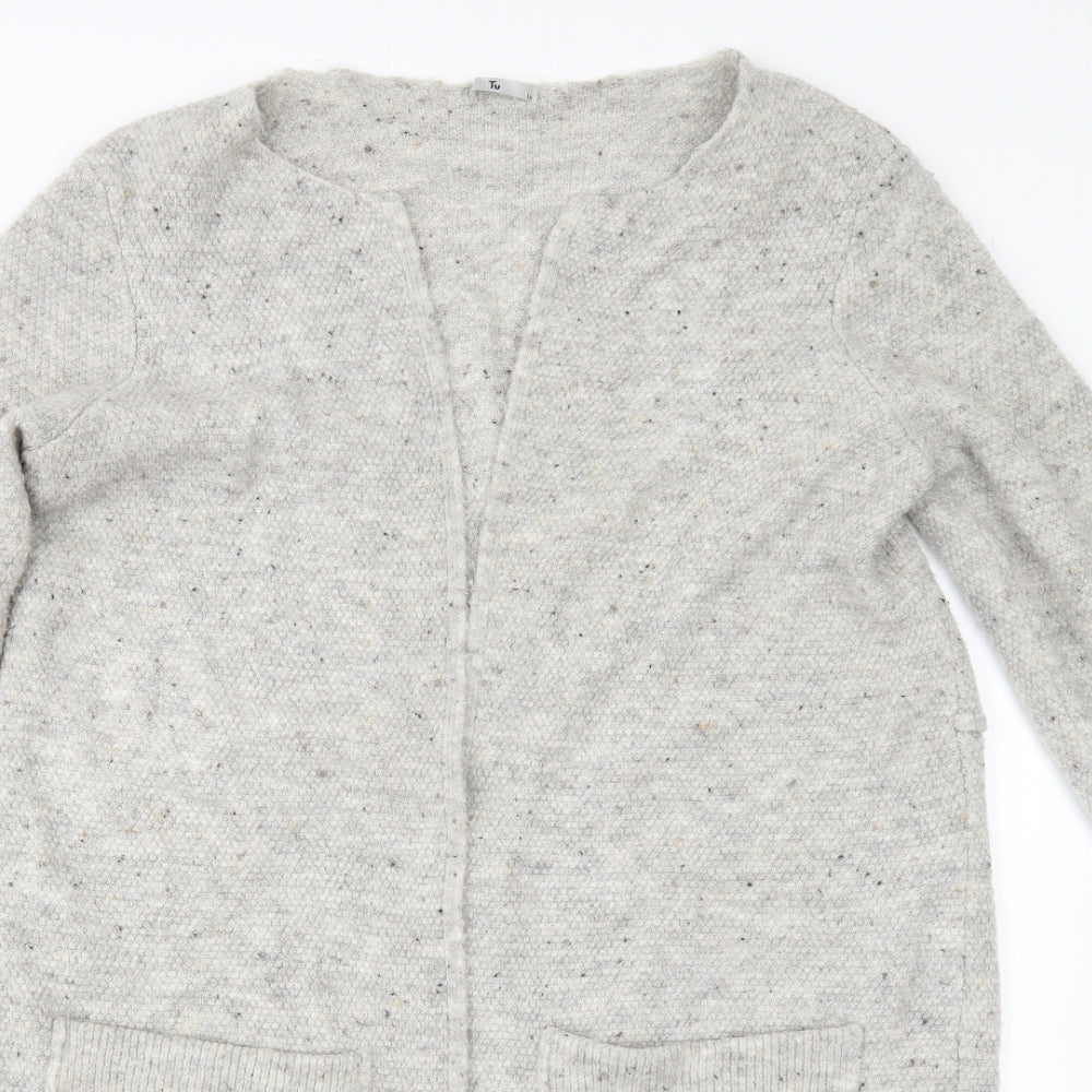 TU Womens Grey   Cardigan Jumper Size 10