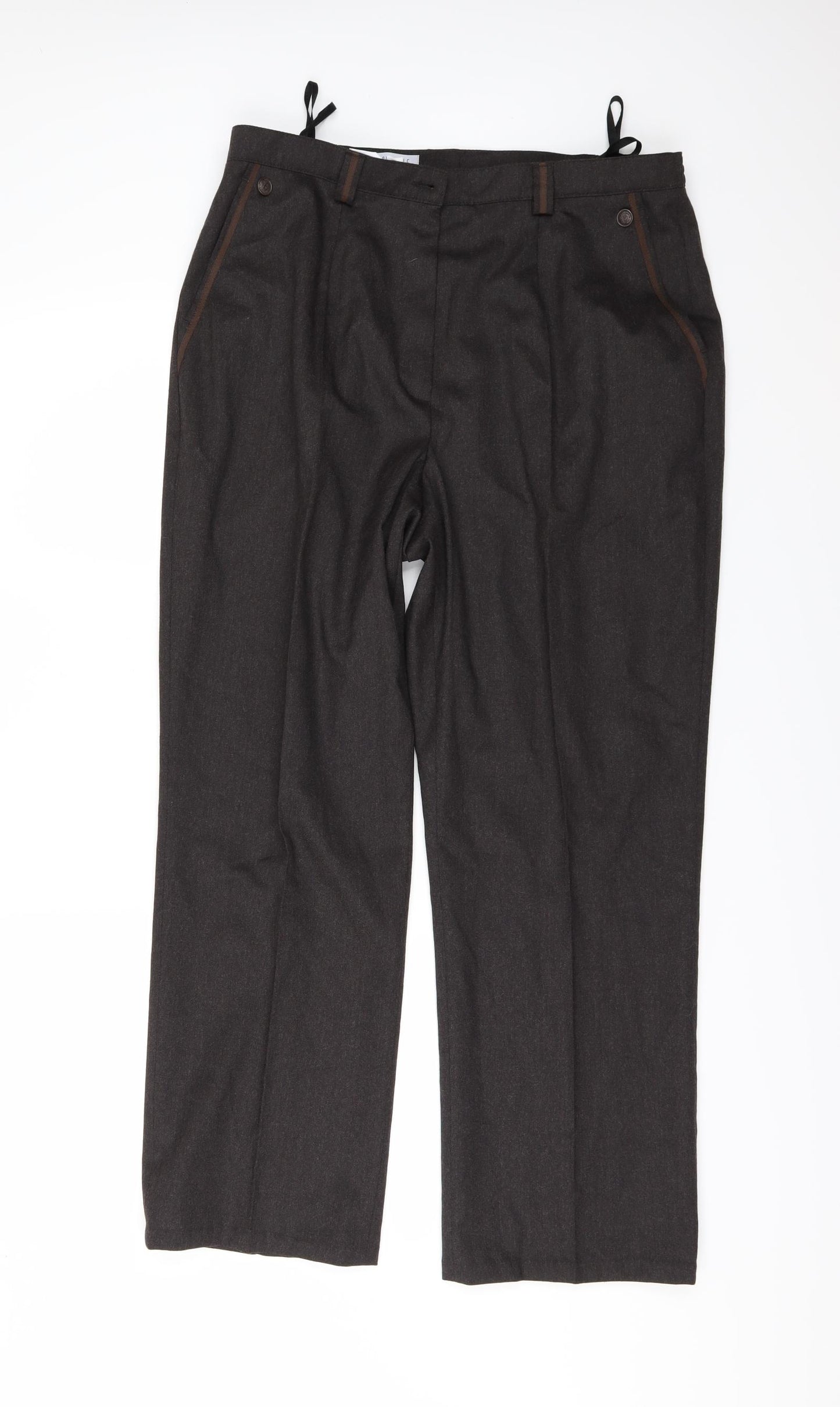 Blanchelle Womens Brown   Trousers  Size 18 L27 in