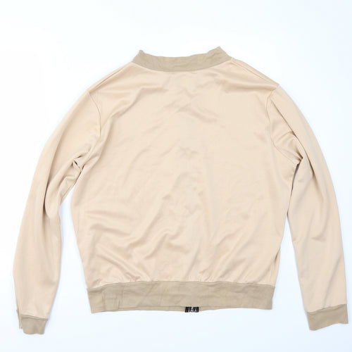 Boohoo Womens Beige   Bomber Jacket Jacket Size 14