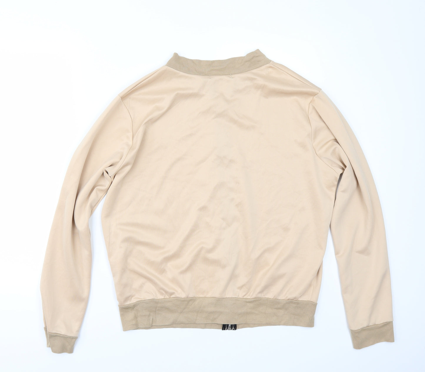 Boohoo Womens Beige   Bomber Jacket Jacket Size 14