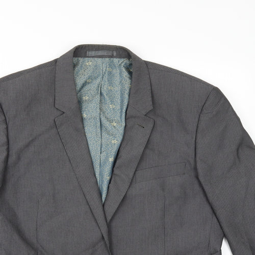 Taylor & Wright Mens Green Striped  Jacket Suit Jacket Size 42