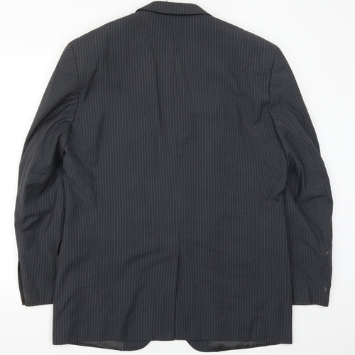 C&A Mens Grey Striped  Jacket Suit Jacket Size 42