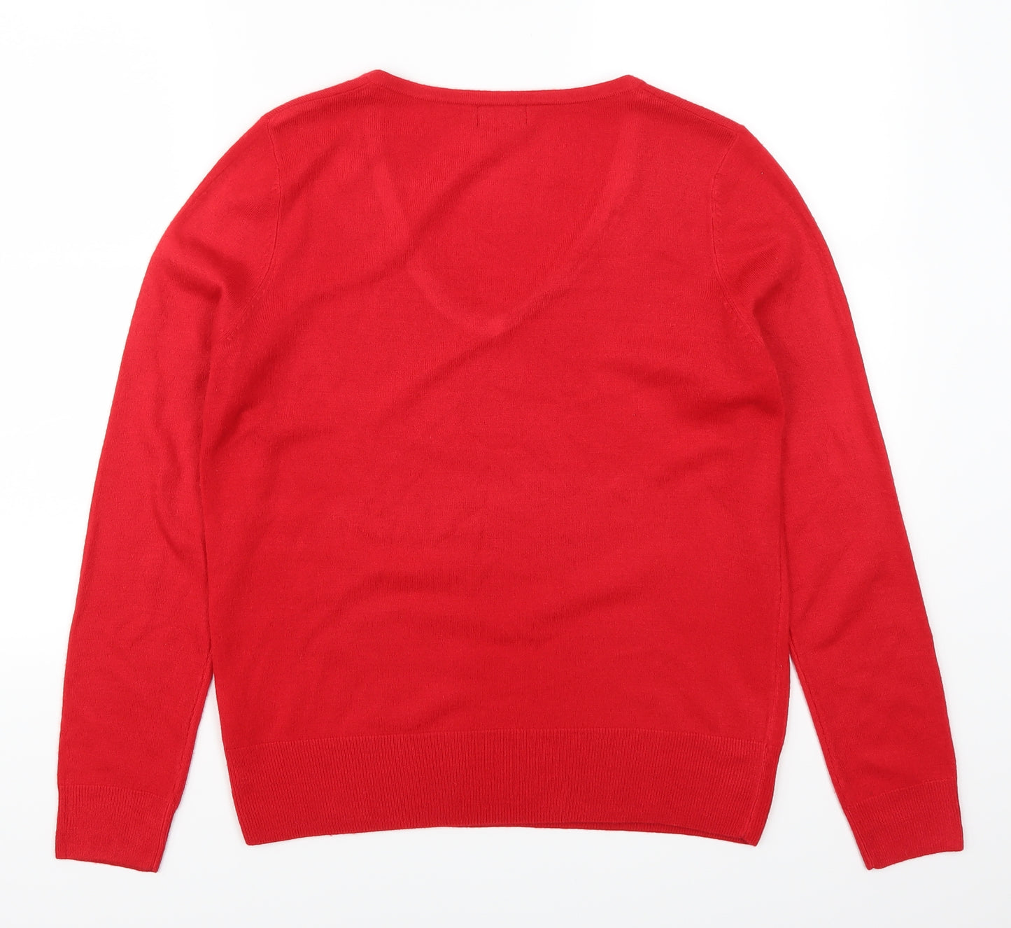 F&F Womens Red   Pullover Jumper Size 12