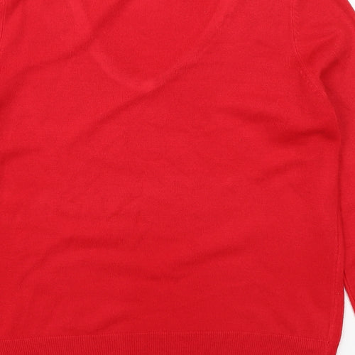 F&F Womens Red   Pullover Jumper Size 12
