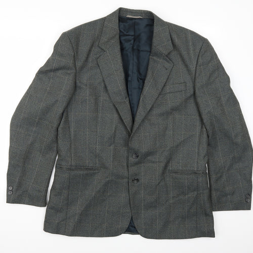 Skopes Mens Grey Check  Jacket Suit Jacket Size 40