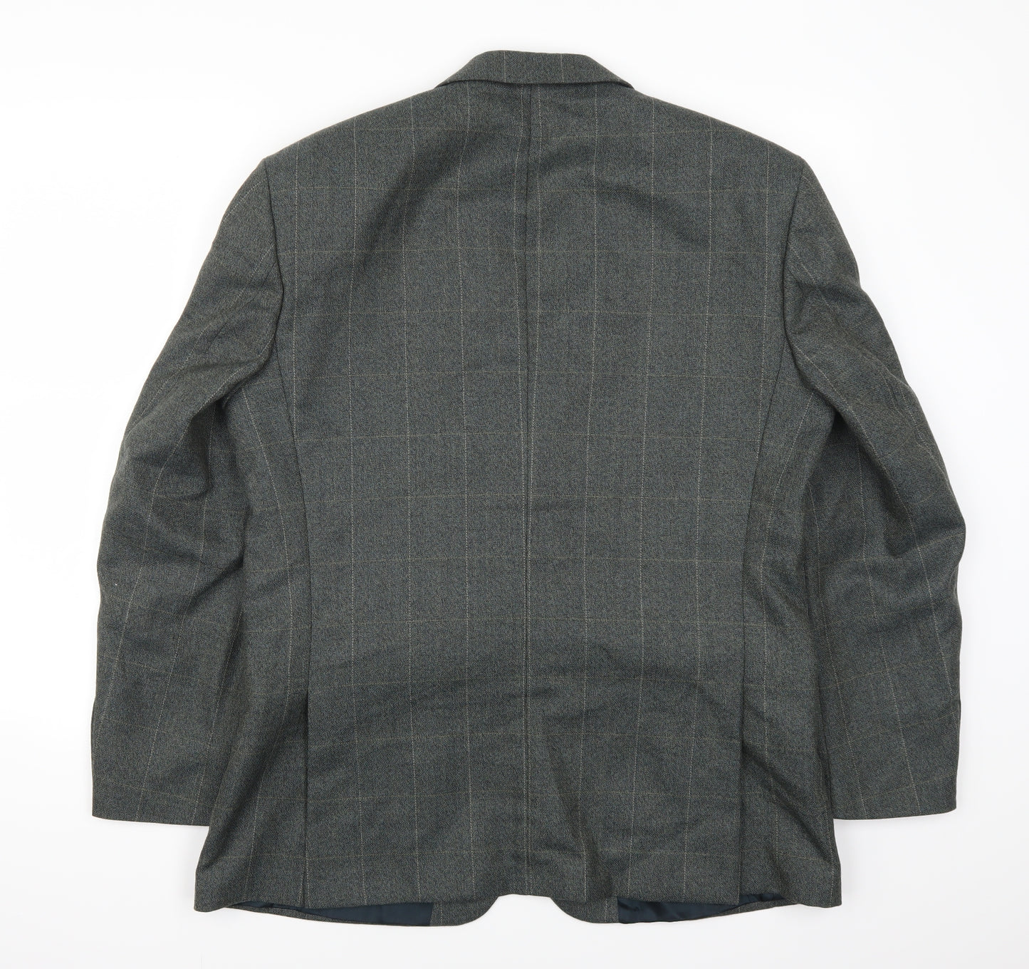Skopes Mens Grey Check  Jacket Suit Jacket Size 40
