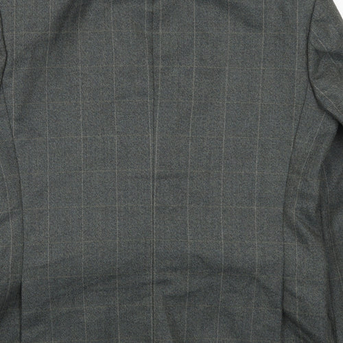 Skopes Mens Grey Check  Jacket Suit Jacket Size 40