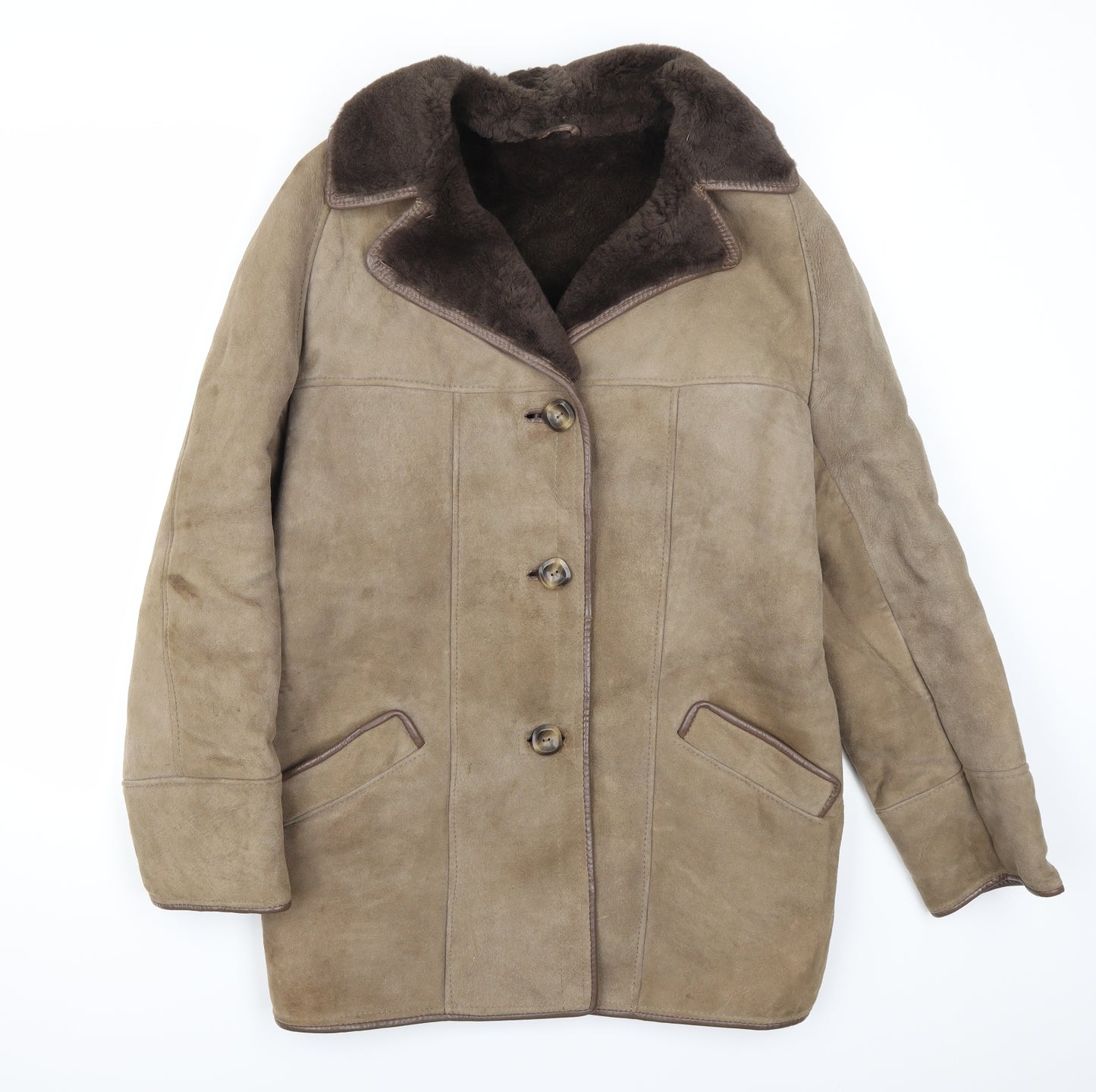 Victor W Stkes & Son Womens Brown   Overcoat Coat Size 8