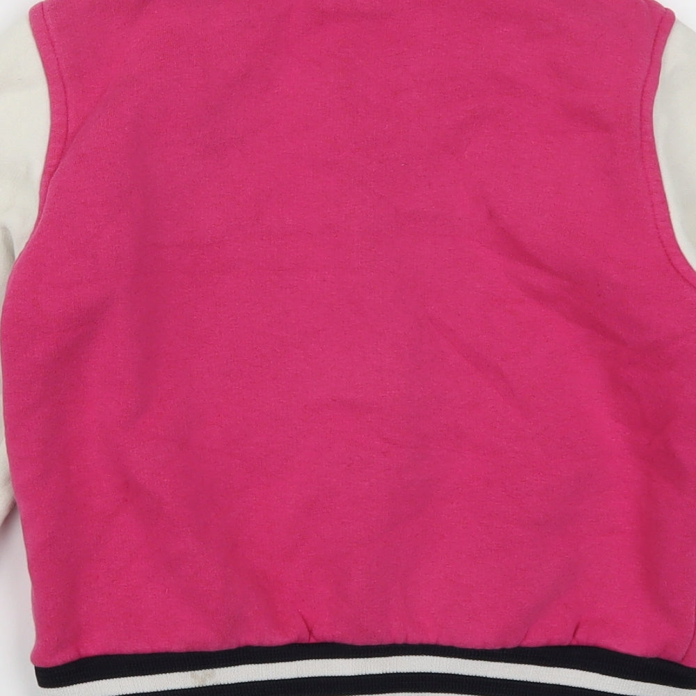 London Girls Pink   Full Zip Sweatshirt Size 7-8 Years