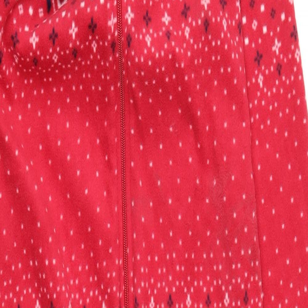 Debenhams Womens Pink Geometric  Top Bodysuit Size 10  - Pom Pom