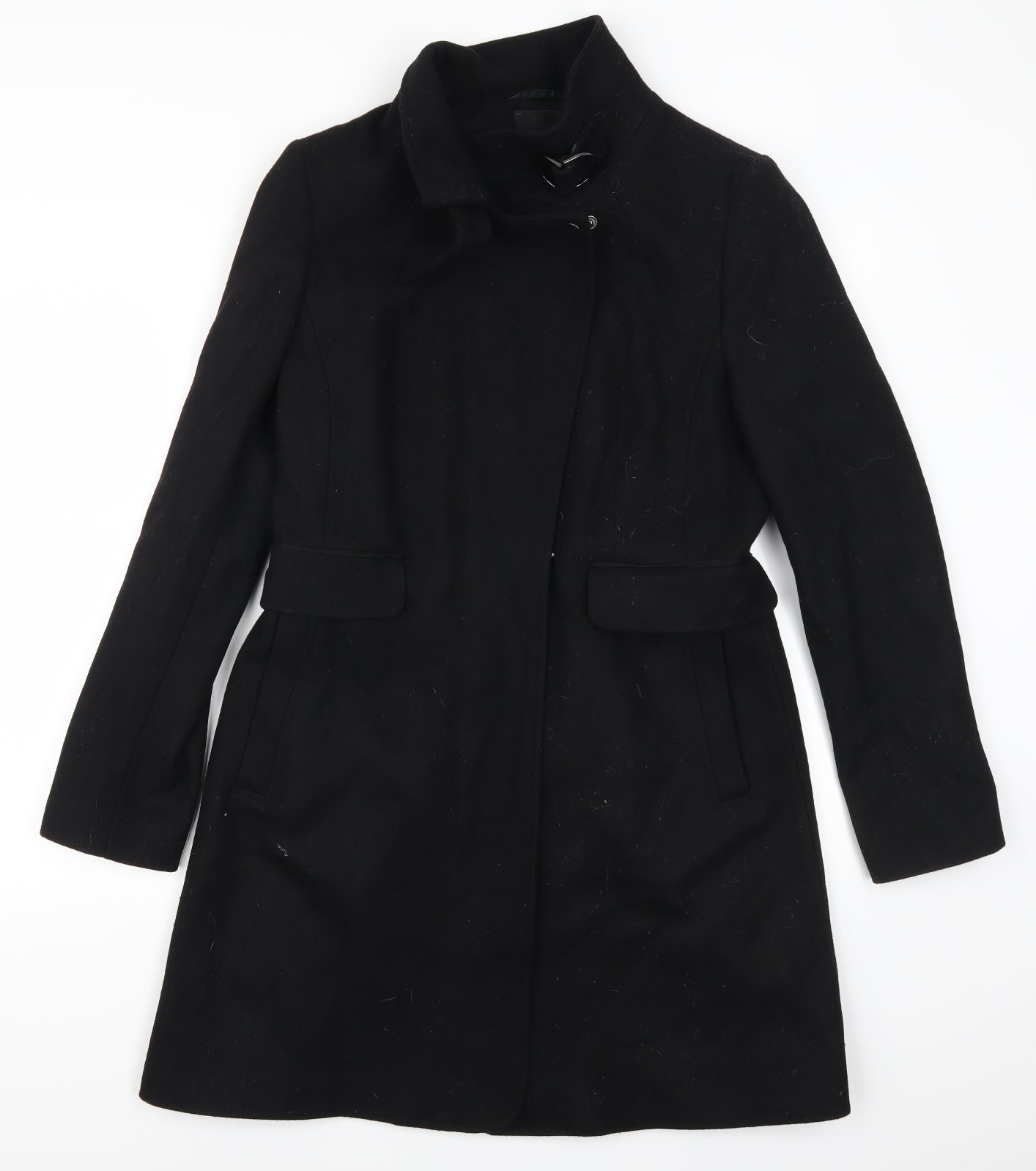 NEXT Womens Black   Trench Coat Coat Size 12