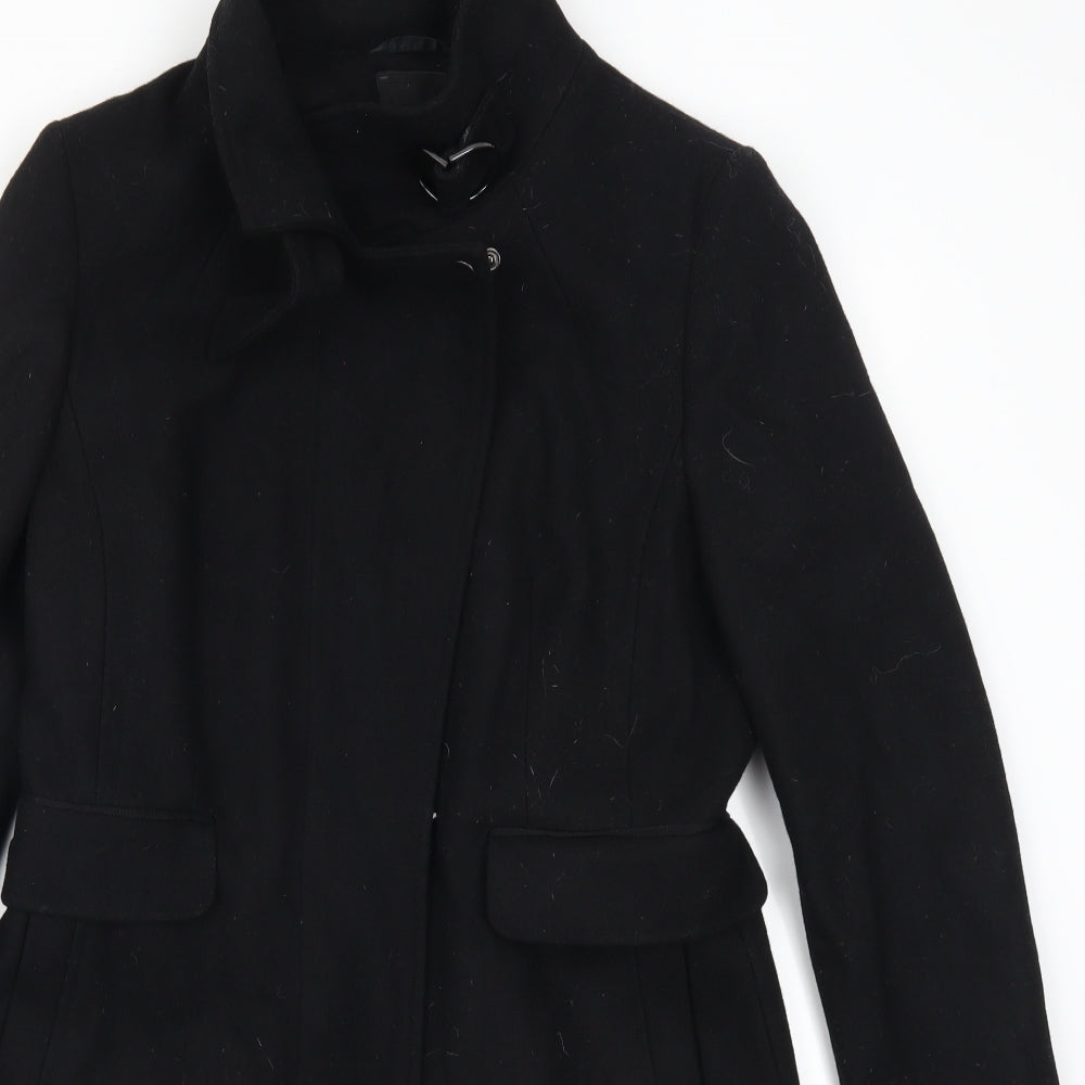 NEXT Womens Black   Trench Coat Coat Size 12