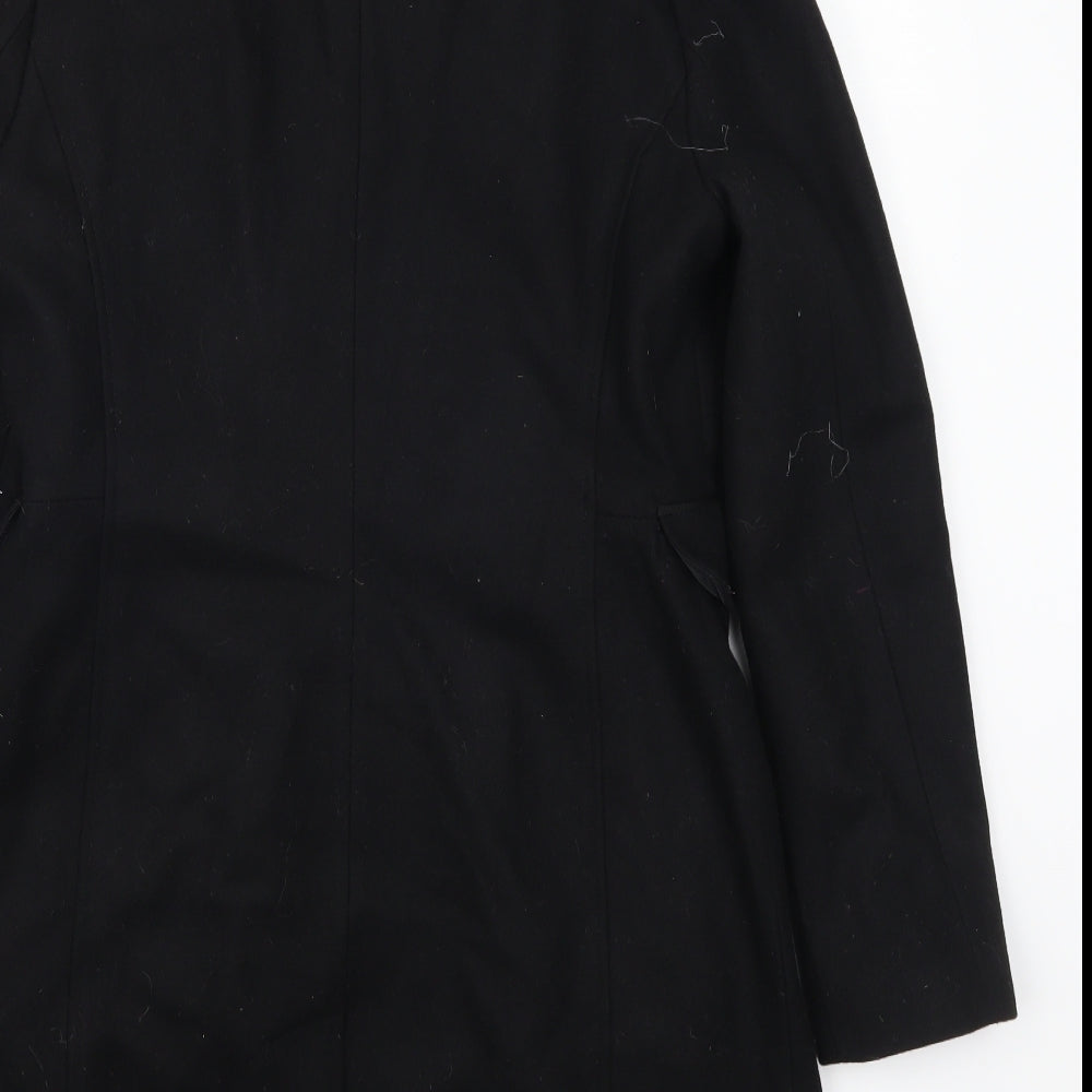 NEXT Womens Black   Trench Coat Coat Size 12
