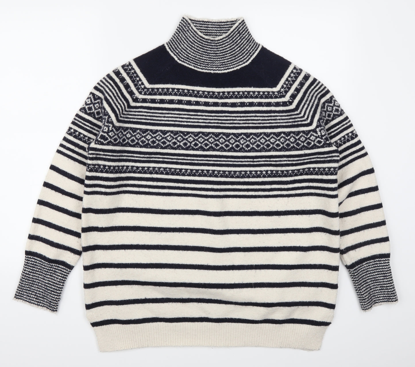 TU Womens Blue Striped  Pullover Jumper Size 14