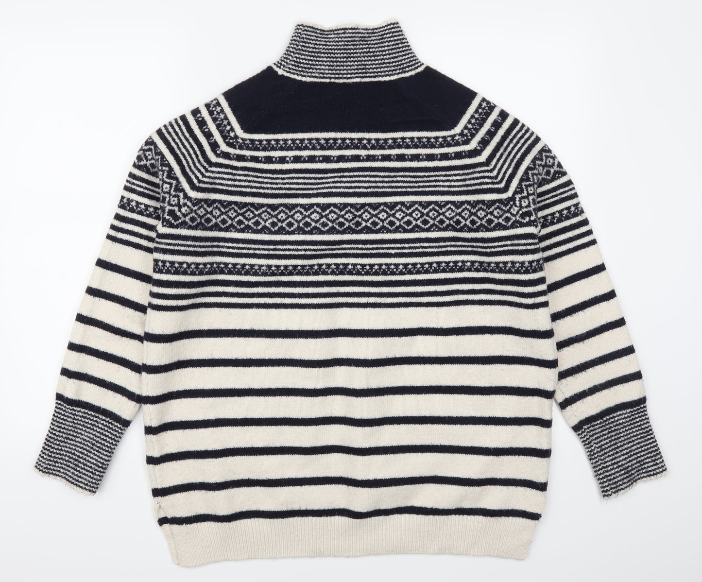 TU Womens Blue Striped  Pullover Jumper Size 14