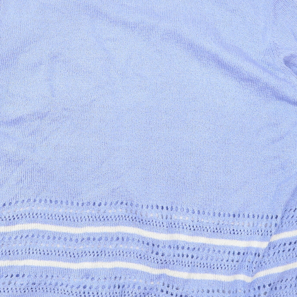 Honor Millburn Womens Blue Striped  Cardigan Jumper Size 22  - Cardigan and Top All in One