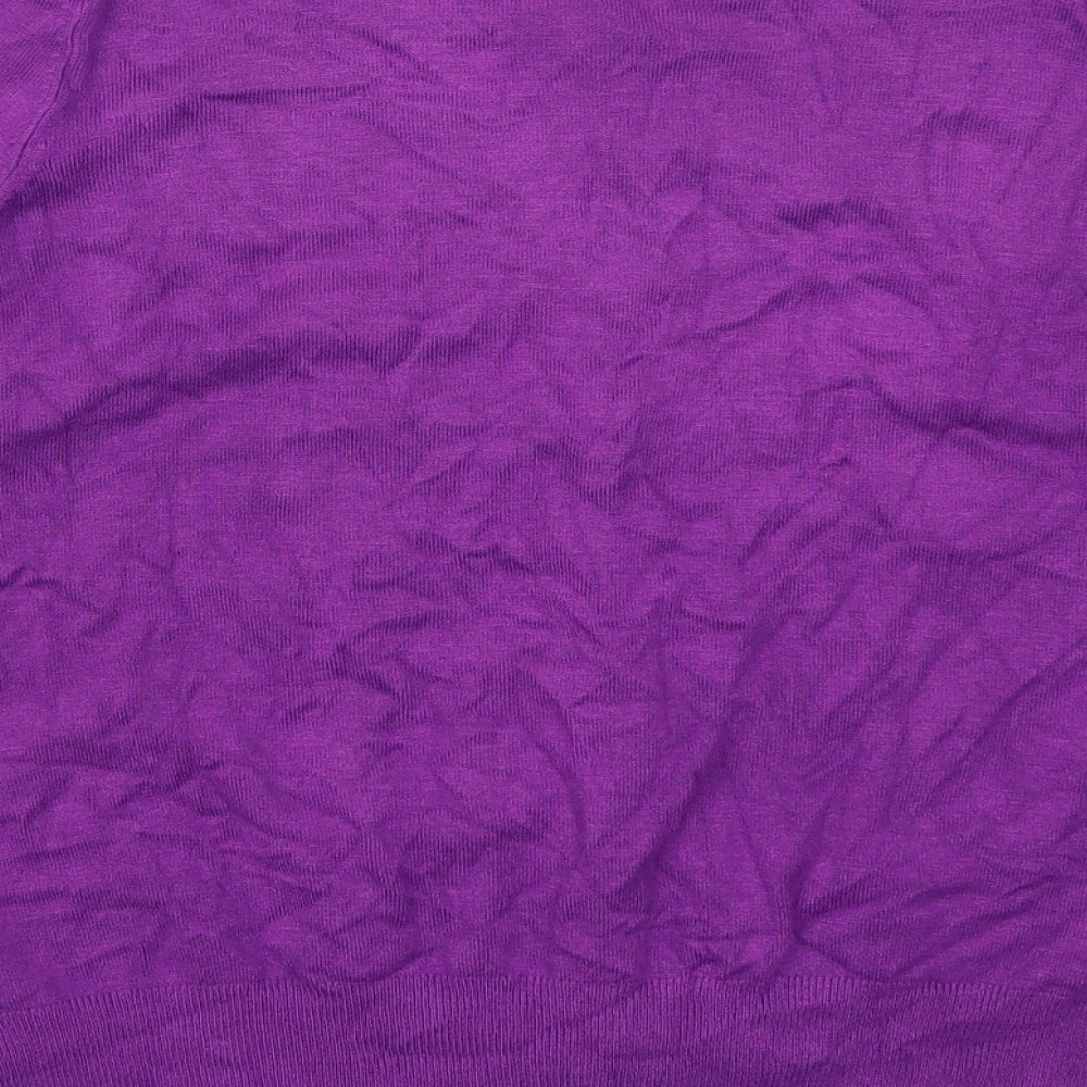 Marks and Spencer Womens Purple   Cardigan Jumper Size 18