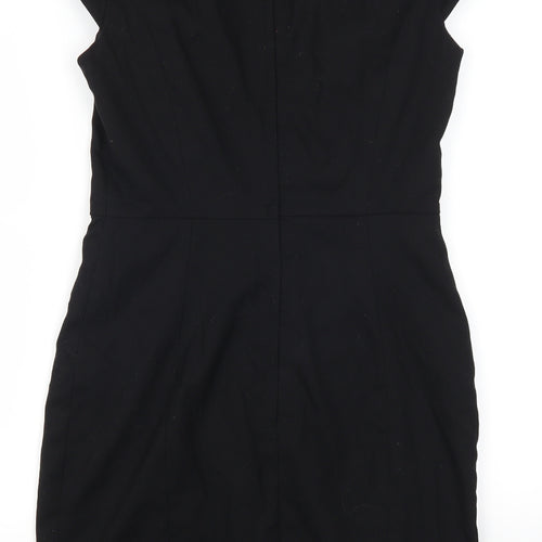 H&M Womens Black   Pencil Dress  Size 12