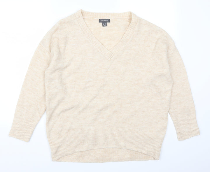 Primark Womens Beige Pullover Jumper Size 6