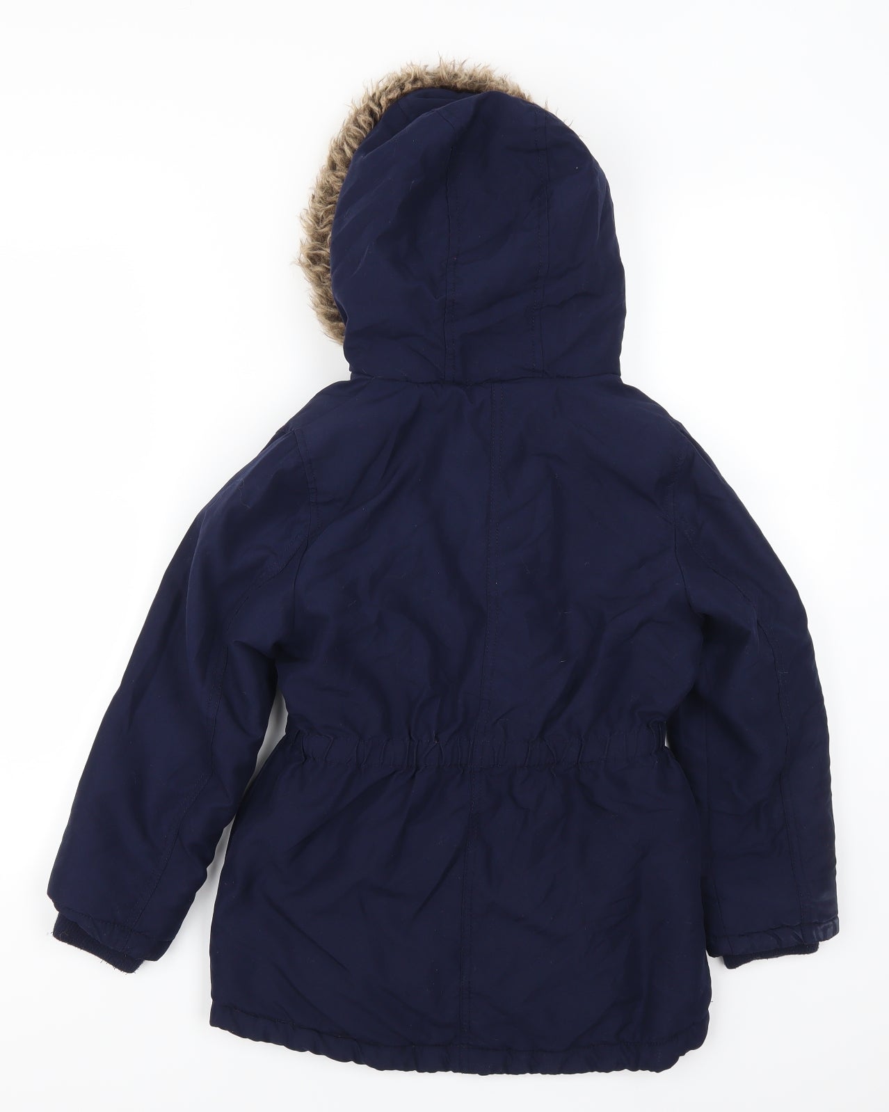 George Girls Blue   Parka Coat Size 8-9 Years