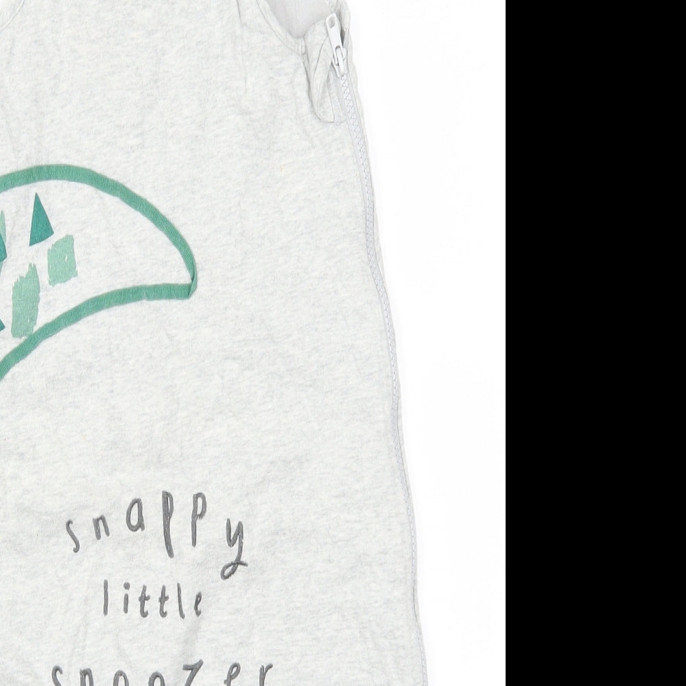 TU Boys Grey Solid  Cami One Piece Size 12-18 Months  - Snappy Little Snoozer Crocodile Sleeping Bag