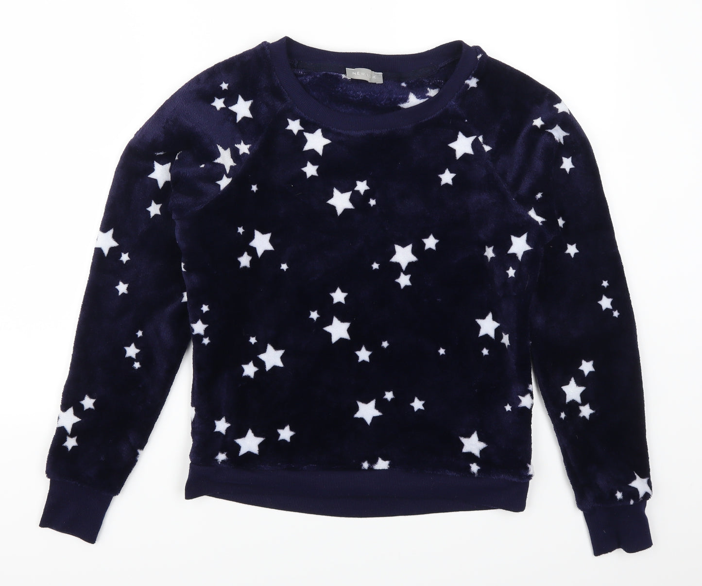 New Look Womens Blue Geometric  Top Pyjama Top Size 8  - Stars