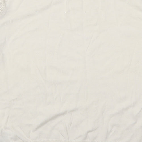 H&M Womens White   Pullover Jumper Size M