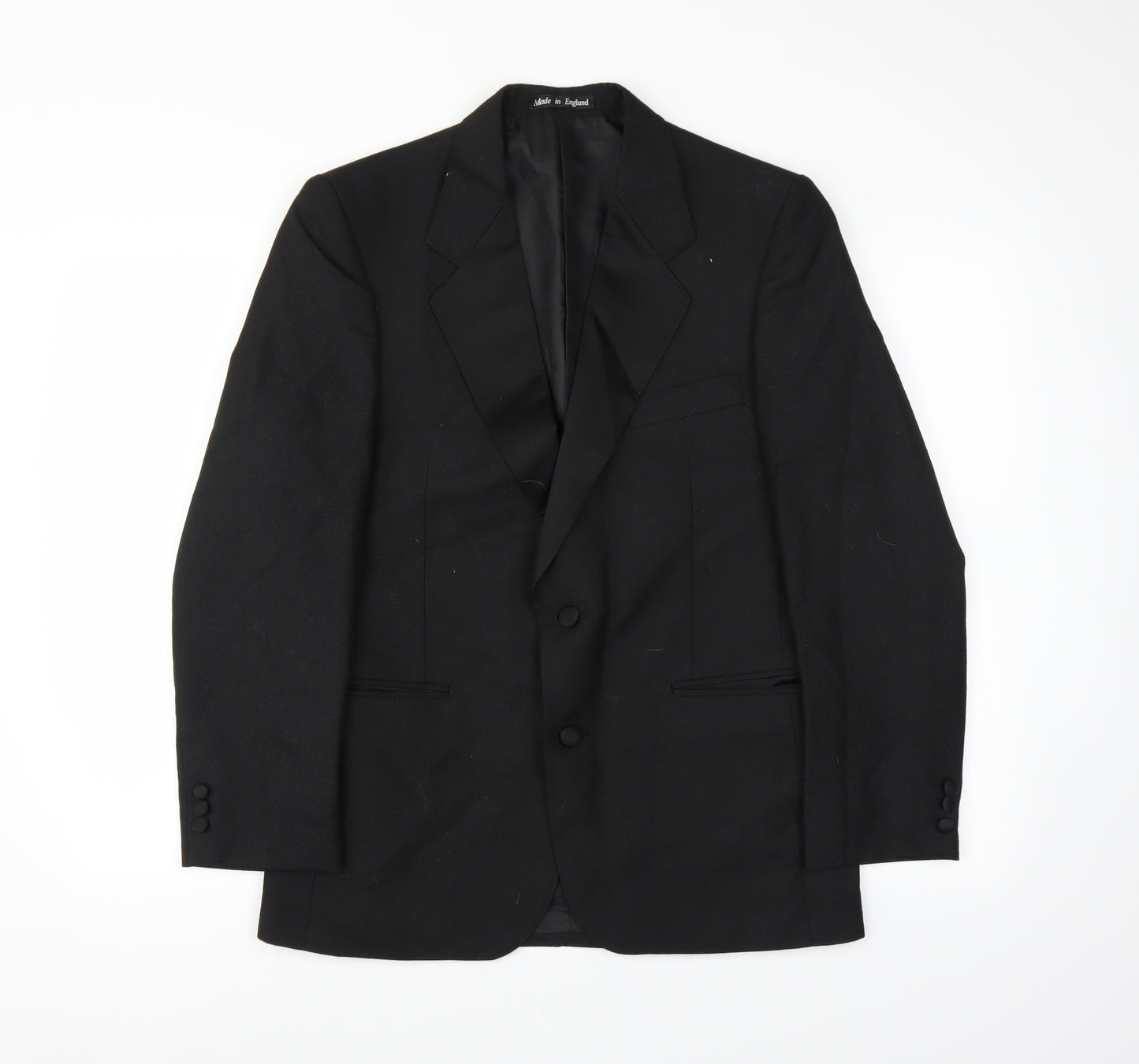 Trevira Mens Black   Jacket Suit Jacket Size 38