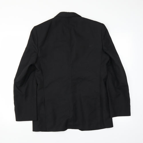 Trevira Mens Black   Jacket Suit Jacket Size 38