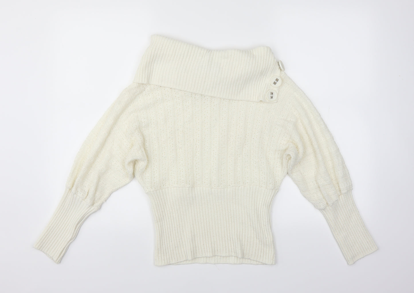 White Womens Ivory   Pullover Jumper Size 4