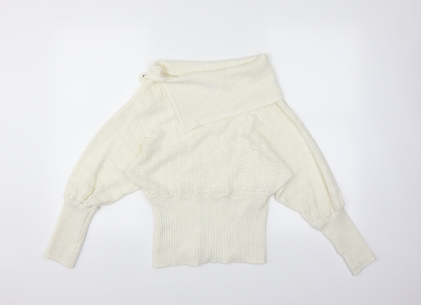 White Womens Ivory   Pullover Jumper Size 4