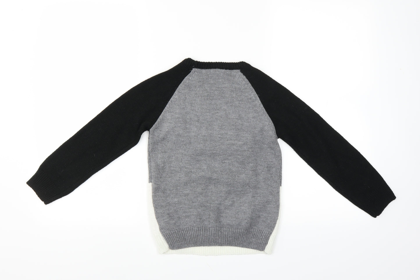 NEXT Boys Black   Pullover Jumper Size 7 Years  - CHRISTMAS