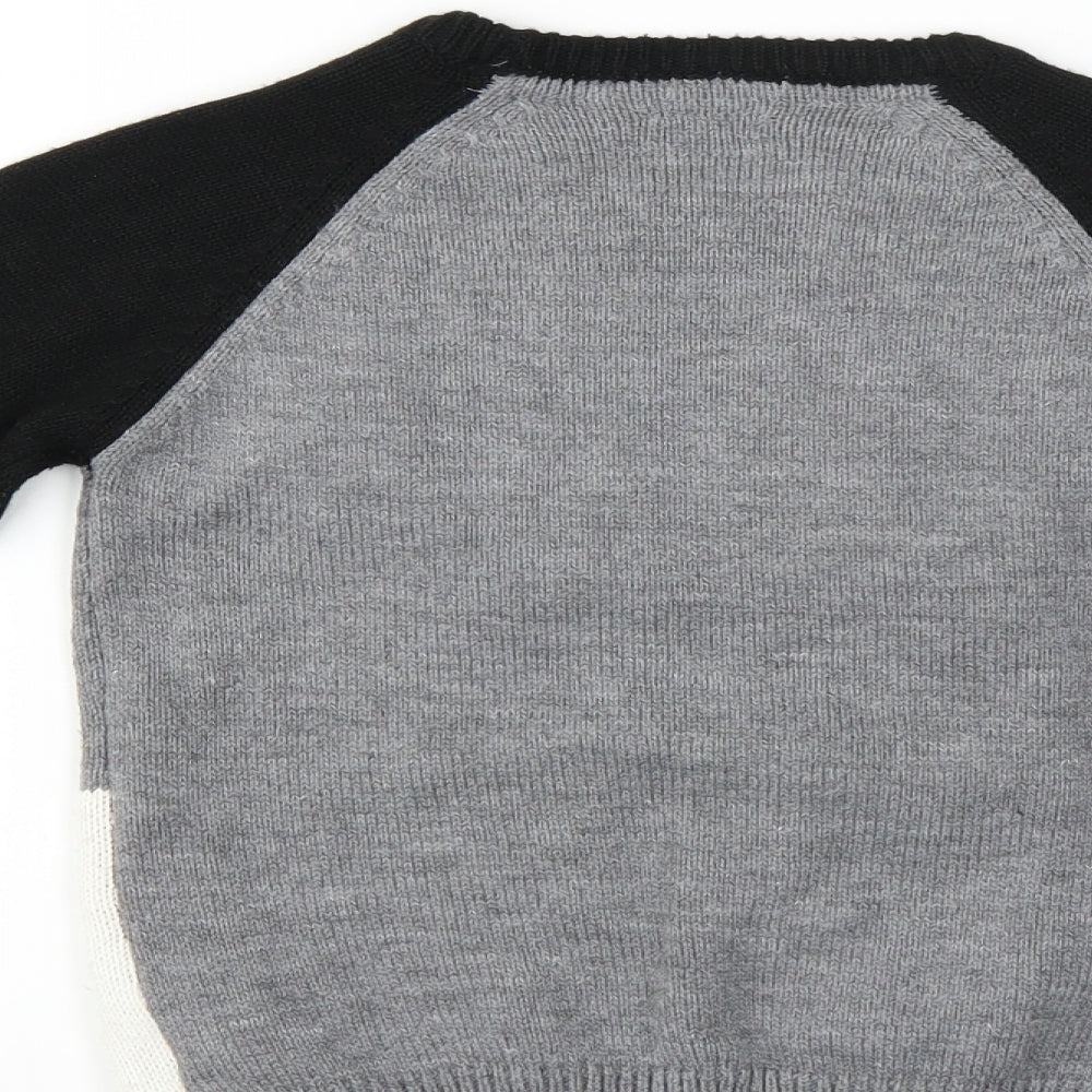 NEXT Boys Black   Pullover Jumper Size 7 Years  - CHRISTMAS