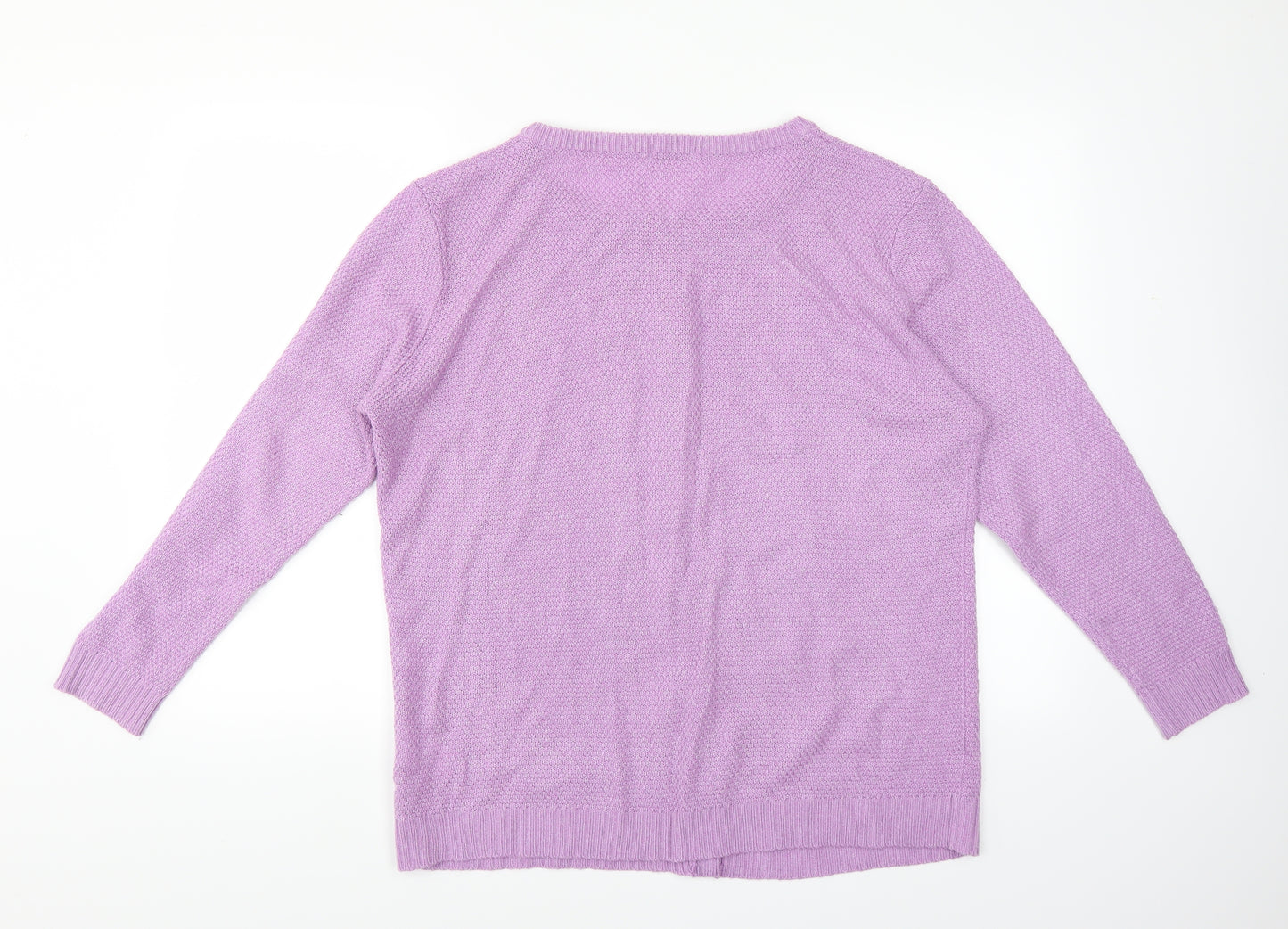 Damart Womens Purple   Cardigan Jumper Size L