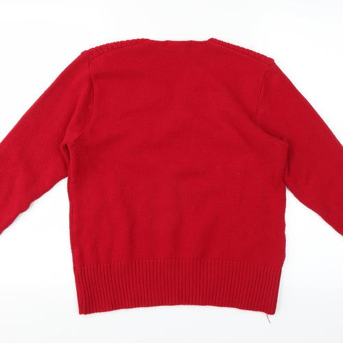 SK Collection Womens Red   Pullover Jumper Size S