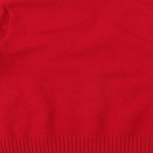 SK Collection Womens Red   Pullover Jumper Size S