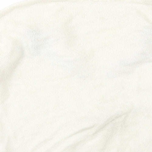 George Womens Ivory   Pullover Jumper Size 12  - Christmas Reindeer