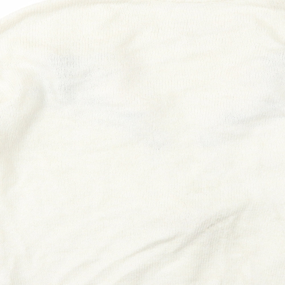 George Womens Ivory   Pullover Jumper Size 12  - Christmas Reindeer