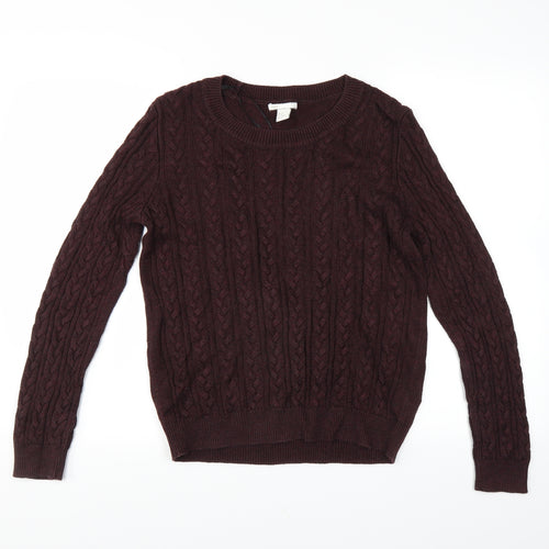 H&M Womens Purple   Pullover Jumper Size M