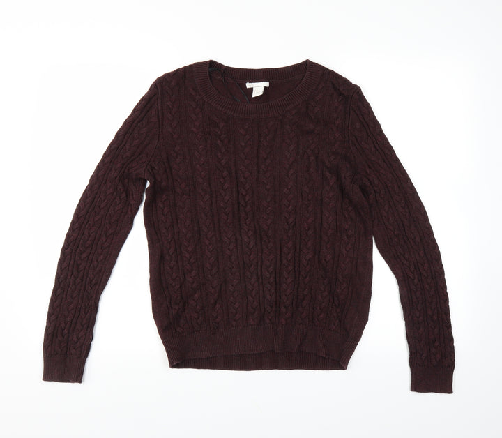 H&M Womens Purple   Pullover Jumper Size M