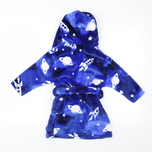 NEXT Boys Blue Solid   Robe Size 2-3 Years  - SPACE