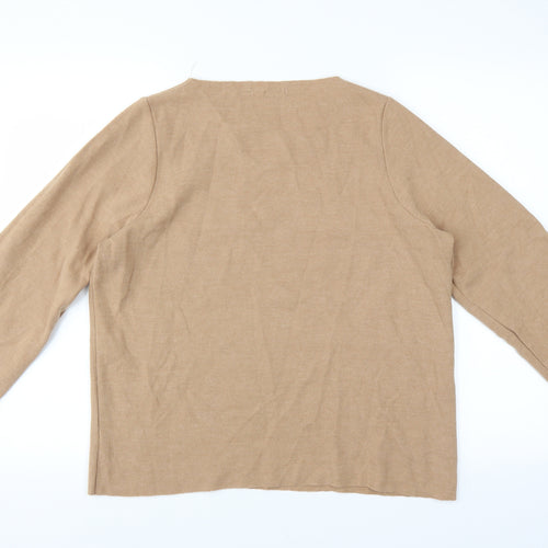 Zara Womens Brown   Pullover Jumper Size S