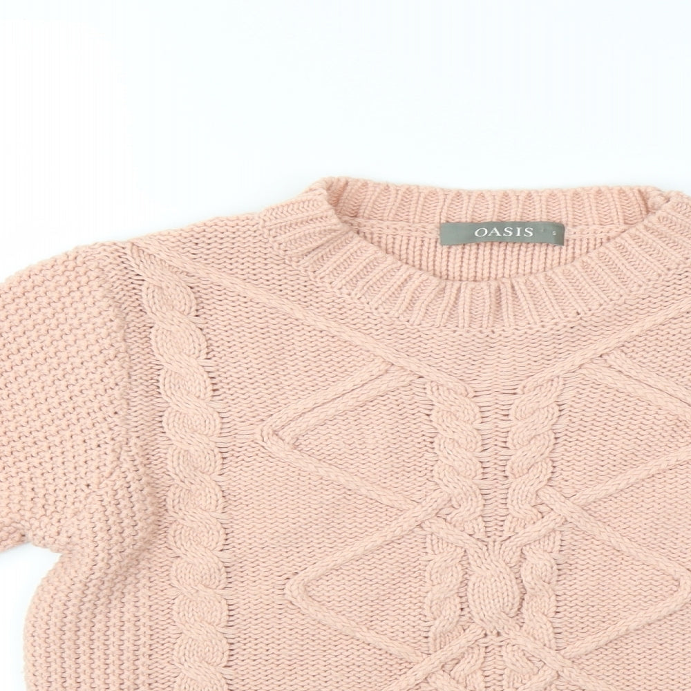 Oasis Womens Pink   Pullover Jumper Size S