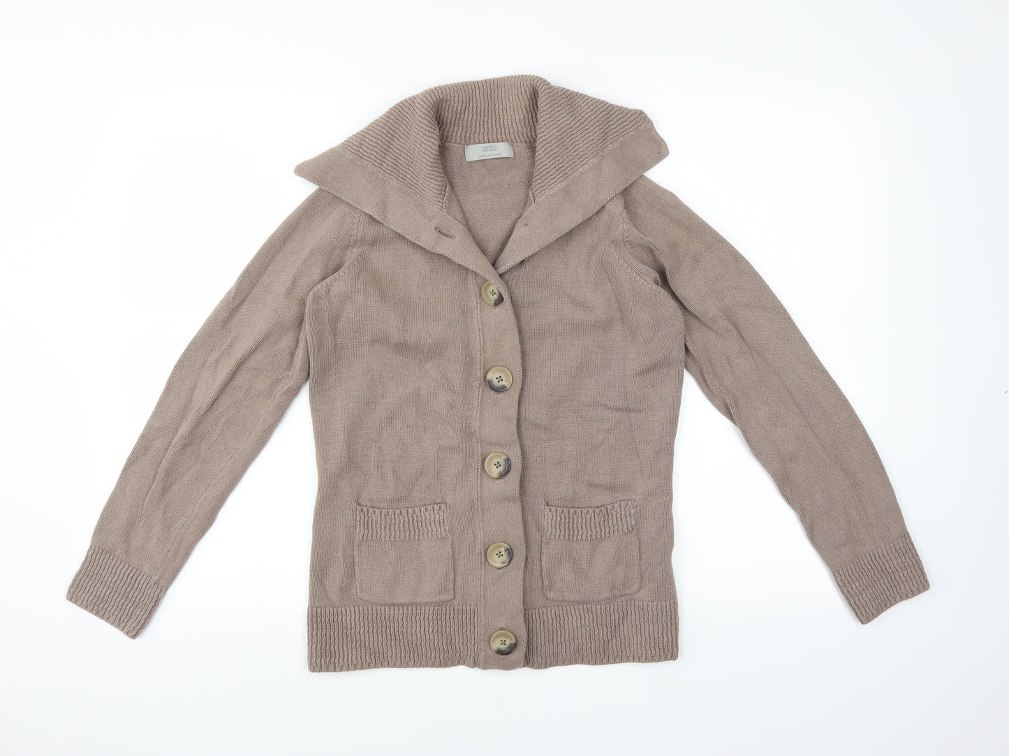 Marks and Spencer Womens Brown   Cardigan Jumper Size 10