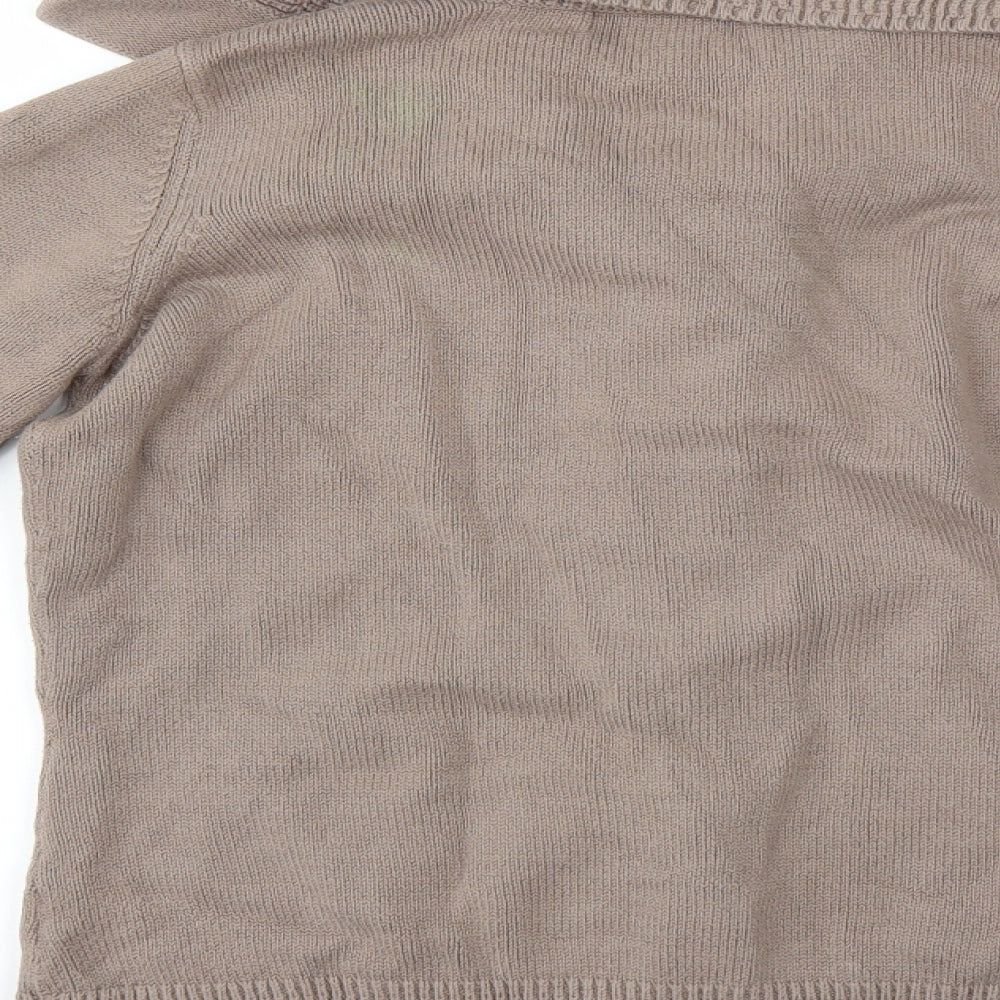 Marks and Spencer Womens Brown   Cardigan Jumper Size 10